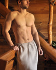 Men's Sauna Towel – 100% Natural Linen