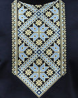 Dark Blue Men's Sweatshirt with Embroidery – Elegant Comfort