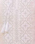 Wedding Couple Set in Natural Linen: Men’s Embroidered Shirt & Women’s White Embroidered Dress