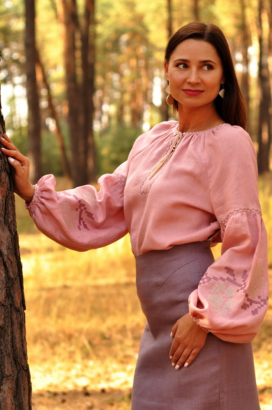 Women's vyshyvanka made of natural linen